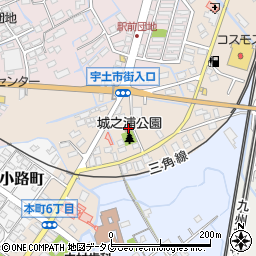 熊本県宇土市城之浦町221周辺の地図