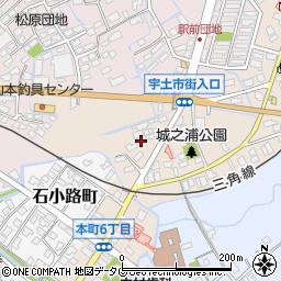 熊本県宇土市城之浦町255周辺の地図