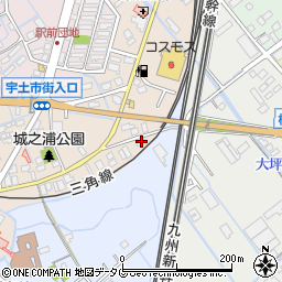 熊本県宇土市城之浦町96周辺の地図