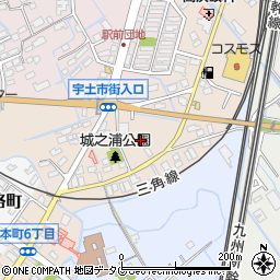 熊本県宇土市城之浦町169周辺の地図