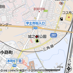 熊本県宇土市城之浦町223周辺の地図