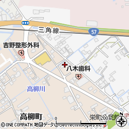 熊本県宇土市高柳町30周辺の地図