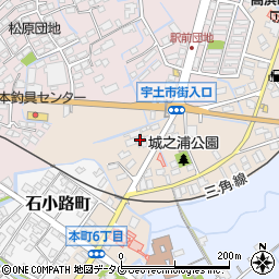 熊本県宇土市城之浦町257周辺の地図