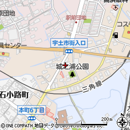 熊本県宇土市城之浦町228周辺の地図