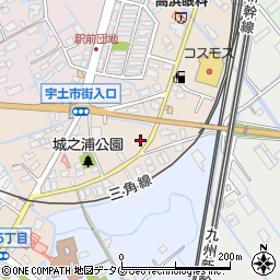 熊本県宇土市城之浦町151周辺の地図