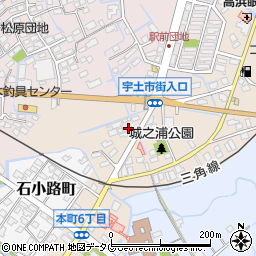 熊本県宇土市城之浦町251周辺の地図