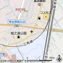 熊本県宇土市城之浦町150周辺の地図