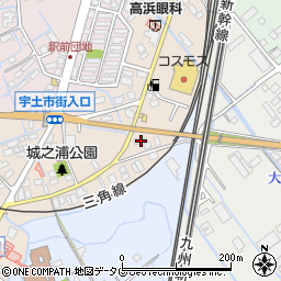 熊本県宇土市城之浦町143周辺の地図