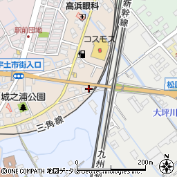熊本県宇土市城之浦町124周辺の地図