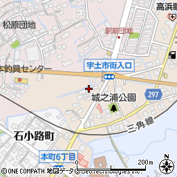 熊本県宇土市城之浦町250周辺の地図