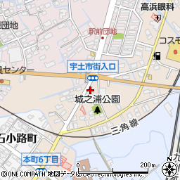 熊本県宇土市城之浦町233周辺の地図
