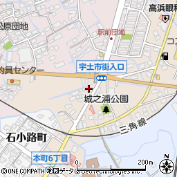 熊本県宇土市城之浦町248周辺の地図