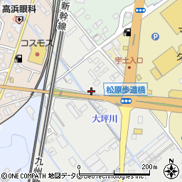 熊本県宇土市新松原町10周辺の地図