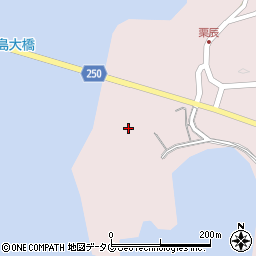 長崎県長崎市香焼町（栗の浦）周辺の地図
