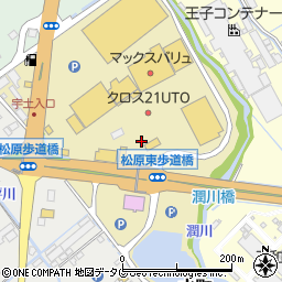 熊本県宇土市水町周辺の地図