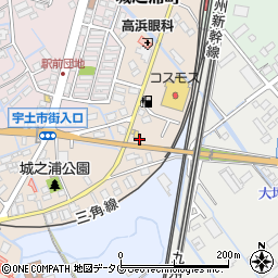 熊本県宇土市城之浦町140周辺の地図