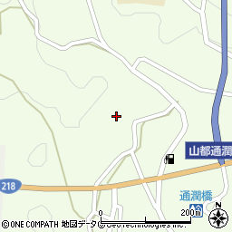 熊本県上益城郡山都町城平354周辺の地図