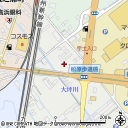 熊本県宇土市新松原町11-3周辺の地図