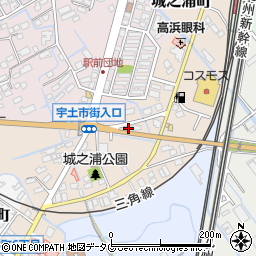 熊本県宇土市城之浦町153周辺の地図