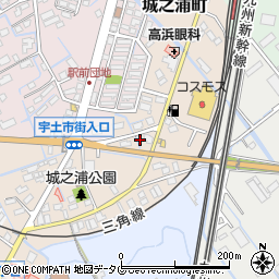 熊本県宇土市城之浦町133周辺の地図