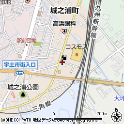 熊本県宇土市城之浦町115周辺の地図