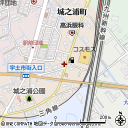 熊本県宇土市城之浦町113周辺の地図