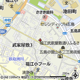 長崎県五島市武家屋敷周辺の地図