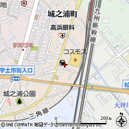 熊本県宇土市城之浦町102周辺の地図