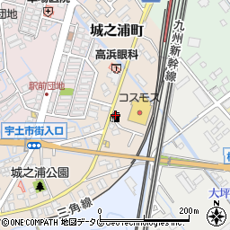 熊本県宇土市城之浦町103周辺の地図