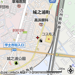 熊本県宇土市城之浦町111周辺の地図