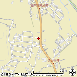 熊本県熊本市南区城南町東阿高1289-13周辺の地図