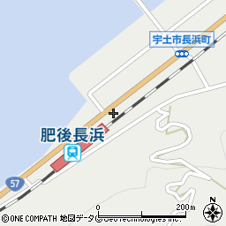 熊本県宇土市長浜町509-8周辺の地図