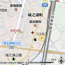 熊本県宇土市城之浦町109周辺の地図