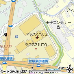 ダイソークロス２１宇土店周辺の地図