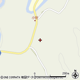 熊本県上益城郡山都町小笹248周辺の地図