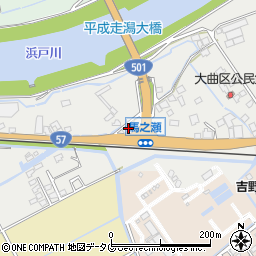 無法松　宇土店周辺の地図