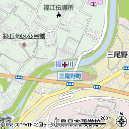 三尾野橋周辺の地図