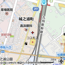 熊本県宇土市城之浦町17周辺の地図