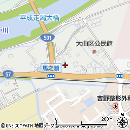 セブンイレブン宇土馬之瀬町店周辺の地図