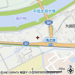 熊本県宇土市馬之瀬町周辺の地図
