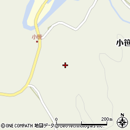 熊本県上益城郡山都町小笹239周辺の地図