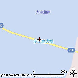 伊王島大橋周辺の地図
