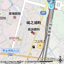 熊本県宇土市城之浦町66周辺の地図