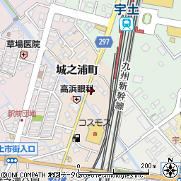 熊本県宇土市城之浦町54周辺の地図