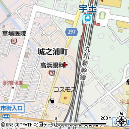 熊本県宇土市城之浦町53周辺の地図