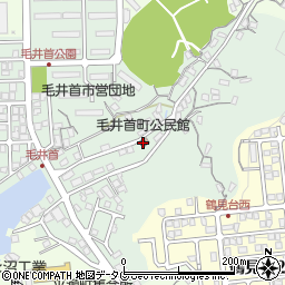 毛井首町公民館周辺の地図