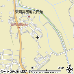 熊本県熊本市南区城南町東阿高449-29周辺の地図