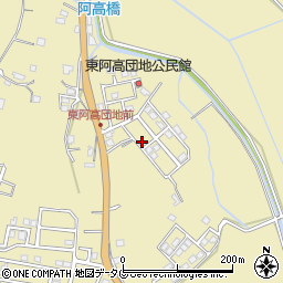 熊本県熊本市南区城南町東阿高449-26周辺の地図