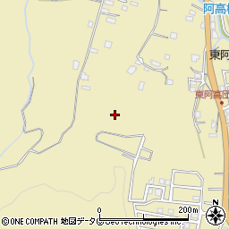 熊本県熊本市南区城南町東阿高周辺の地図