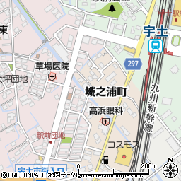 熊本県宇土市城之浦町1-5周辺の地図